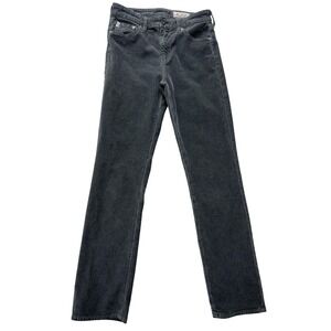 AG Adriano Goldschmied Mari Womens‎ 27 Gray Corduroy Slim Straight Stretch Jeans